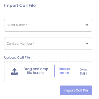 DECOL24 import call file panel